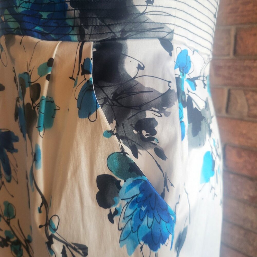 Bisou Bisou Sleeveless Floral Dress - Size 10 - Picture 4 of 8